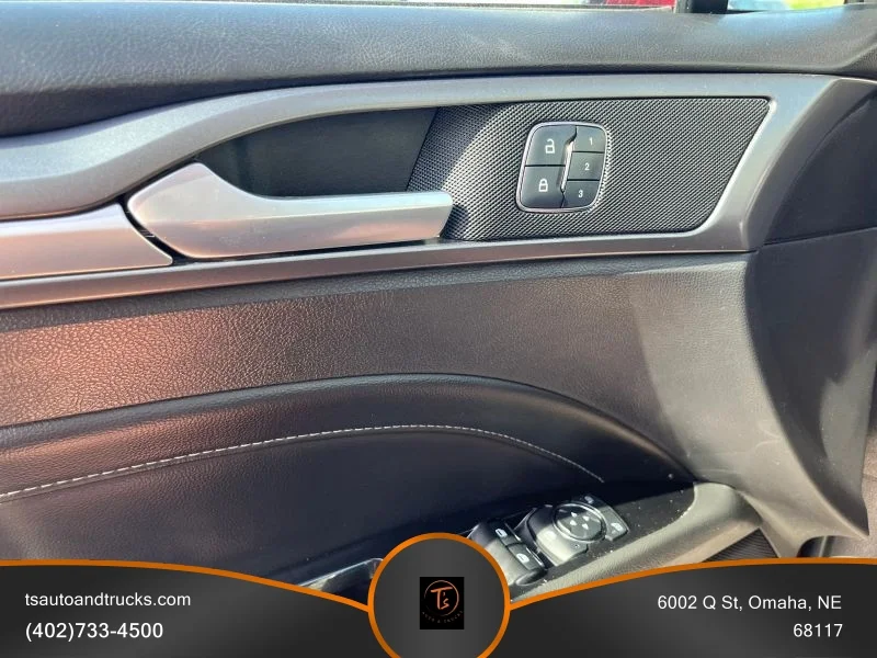 Used 2015 Red Ford Titanium Hybrid Sedan 4D image 21