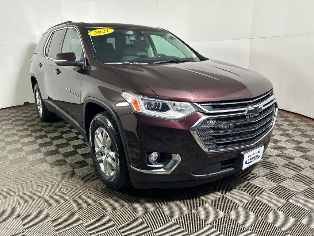 Used 2021 Black Cherry Metallic Chevrolet LT image 4