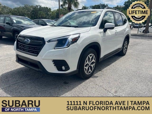 Certified Used 2024 Crystal White Pearl Subaru Premium image 1