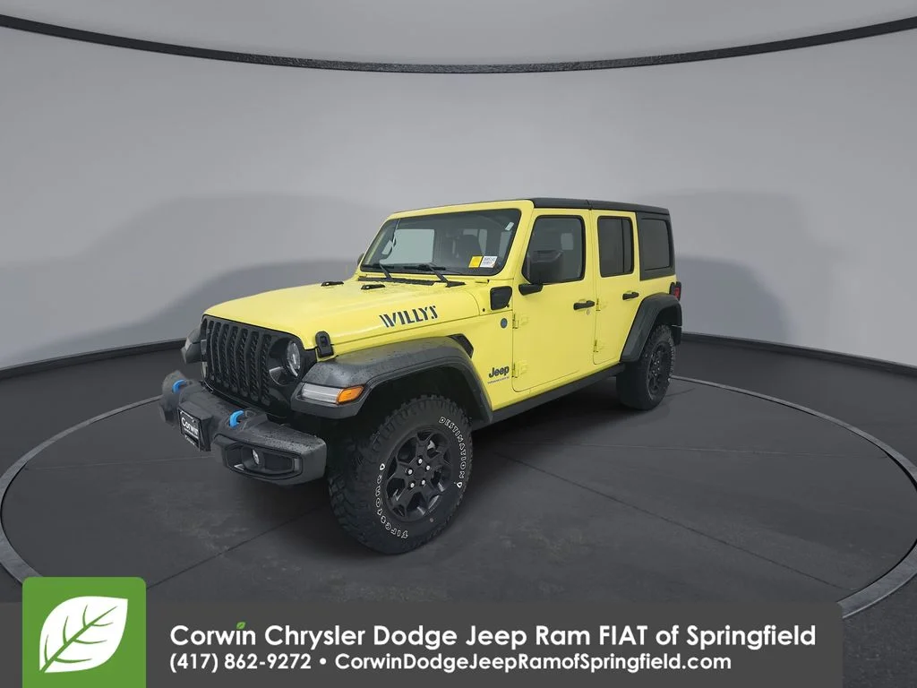 Certified Used 2023 Yellow Jeep Base 4xe image 4