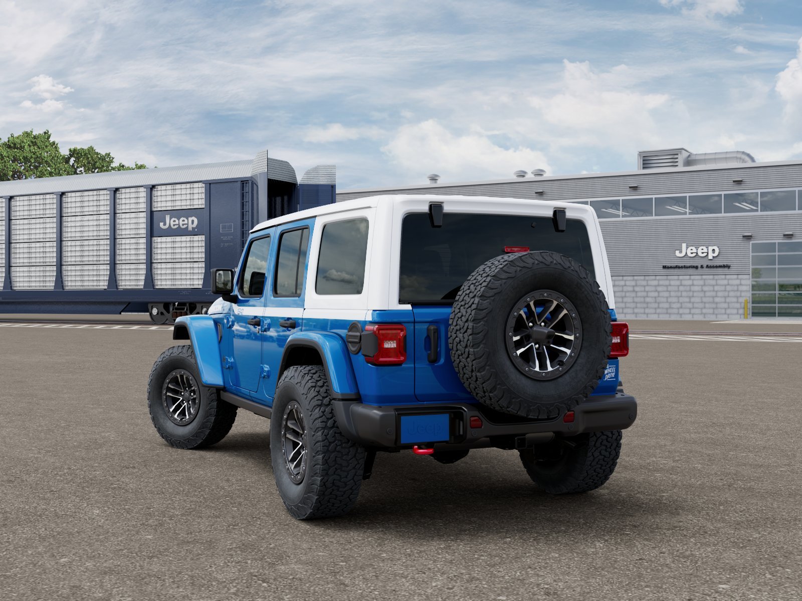 New 2026 Hydro Blue Pearl-Coat Exterior Paint Jeep Rubicon X 4-Door image 29
