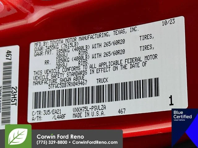 Certified Used 2024 Red Toyota Limited image 37