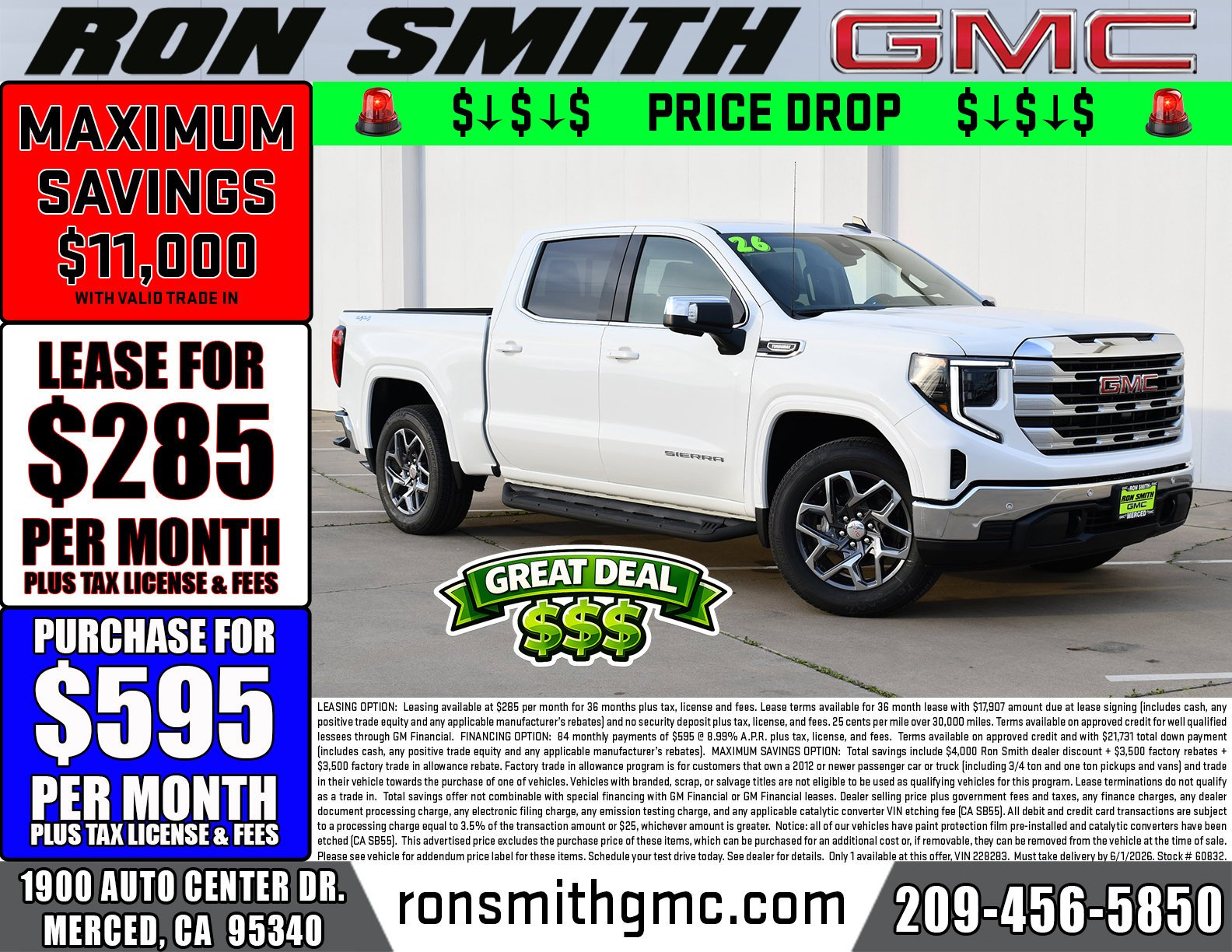 2026 GMC Sierra 4WD Crew Cab Short Box SLE's photo
