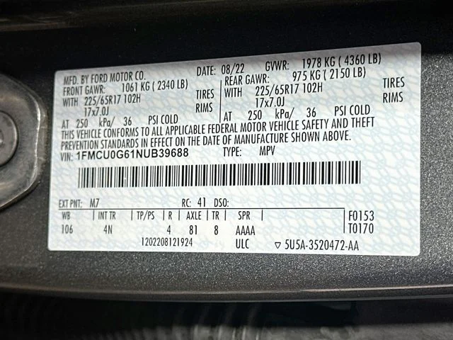Pre-Owned 2022 Ford Escape SE