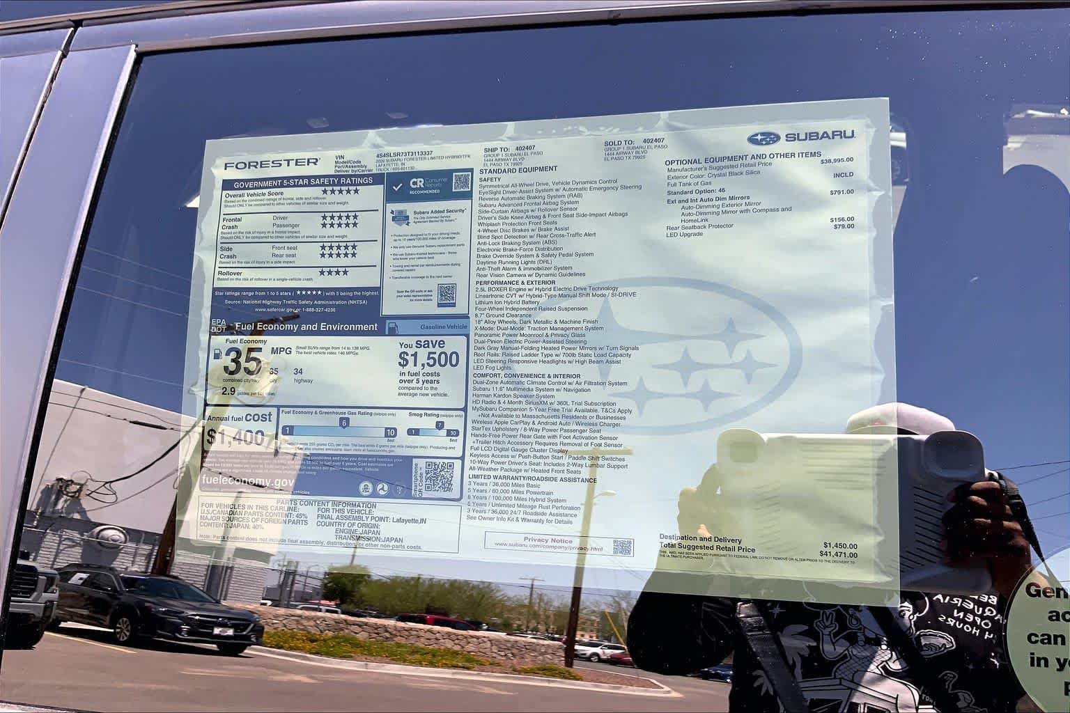 New 2026 CRYSTAL BLACK SILICA Subaru Limited Hybrid image 19
