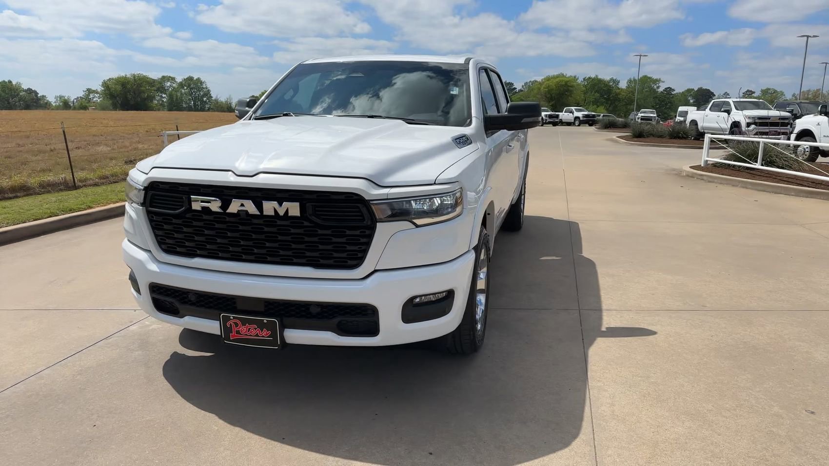 Used 2025 Bright White Clearcoat Ram Lone Star image 4