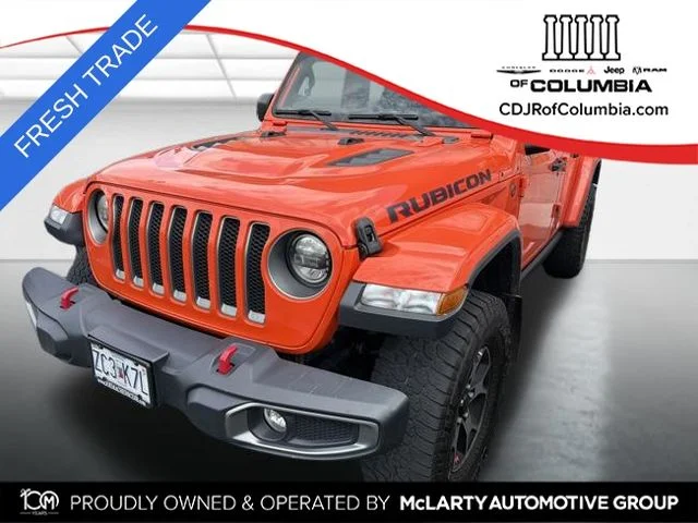Used 2019 Orange Jeep Unlimited Rubicon image 1