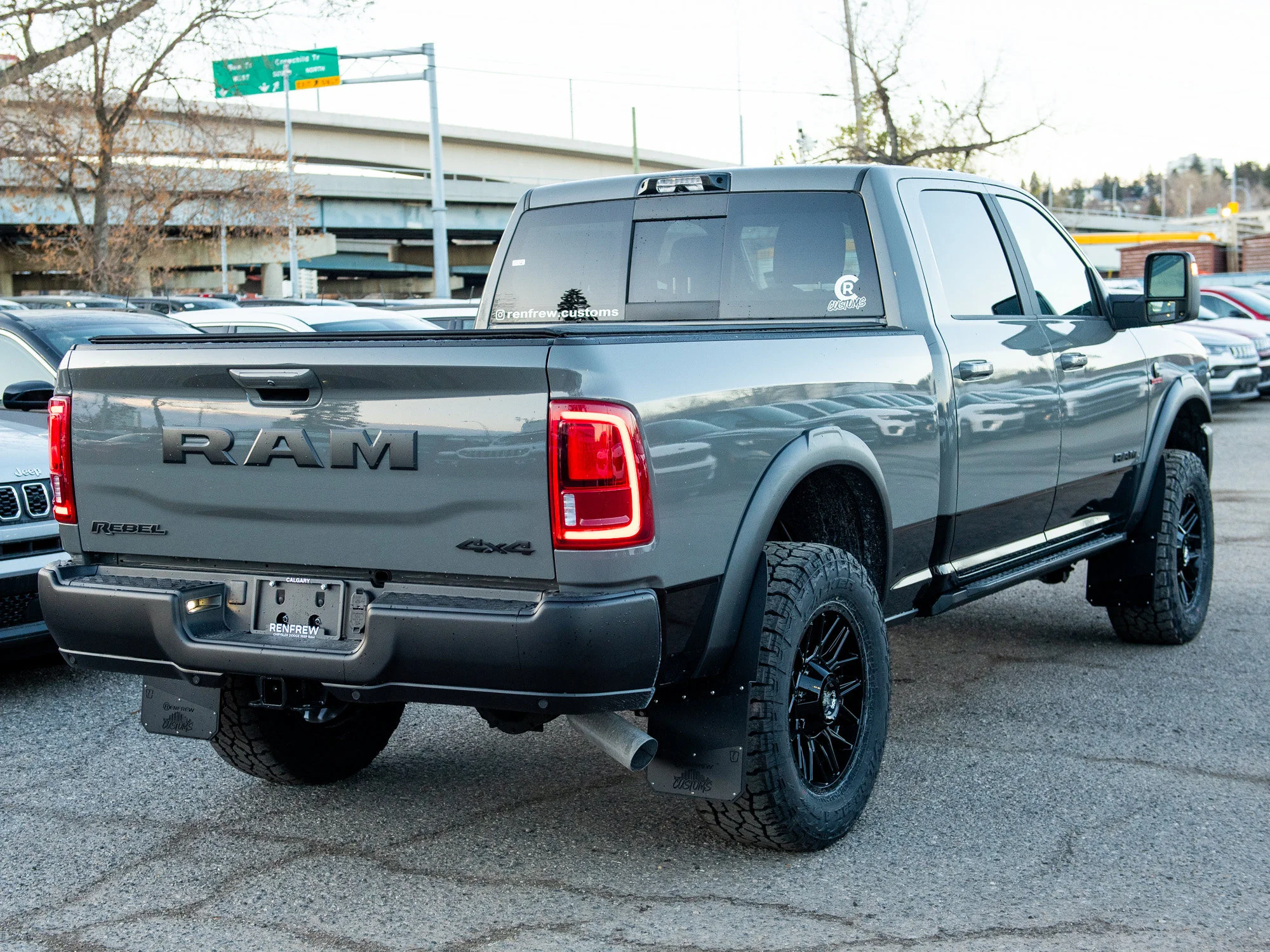 Used 2026 Grey RAM Rebel*, 2 Inch Lift, 35 Inch Tires, Winch, Trigger Industries MudFlaps image 9