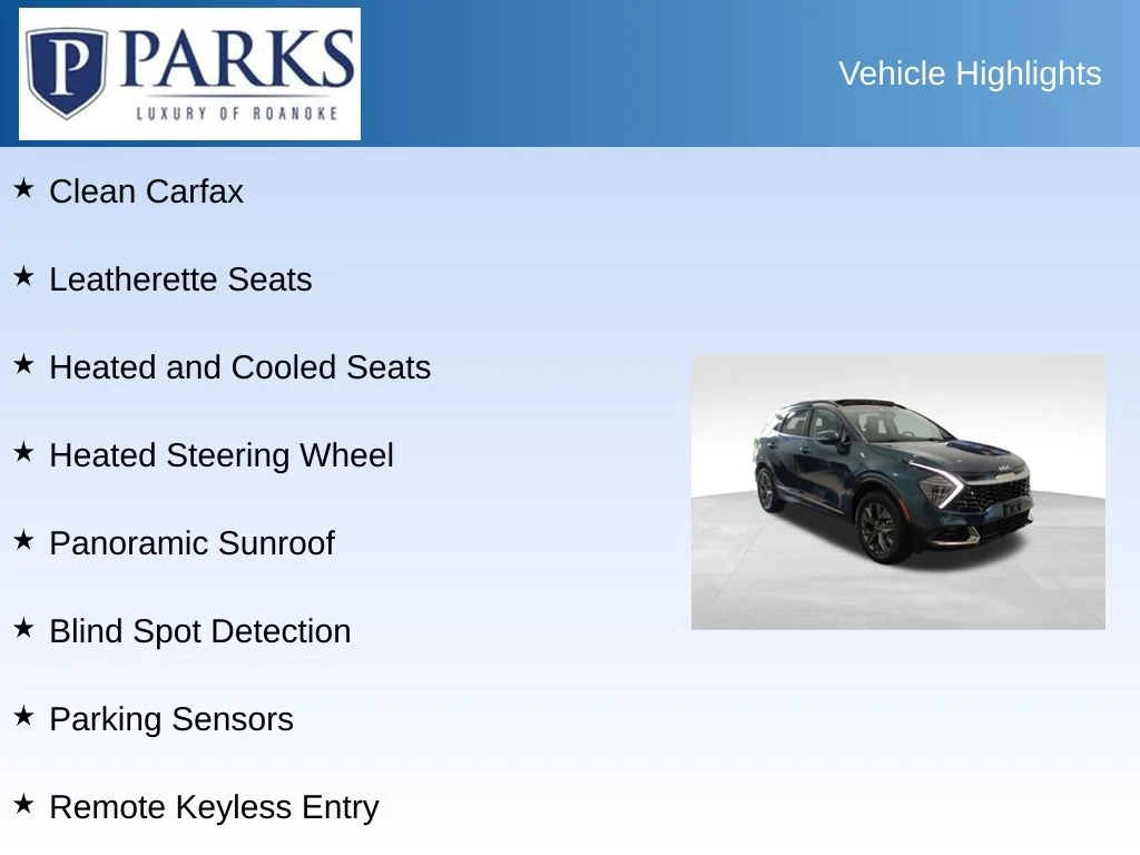 Used 2023 Blue Kia SX-Prestige image 4