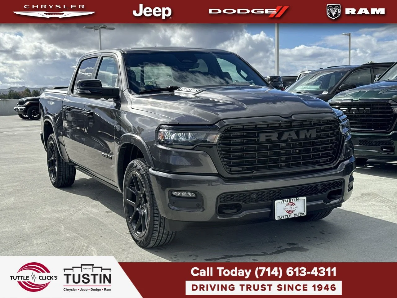 New 2027 Granite Crystal Metallic Clear-Coat Exterior Paint RAM Laramie image 9