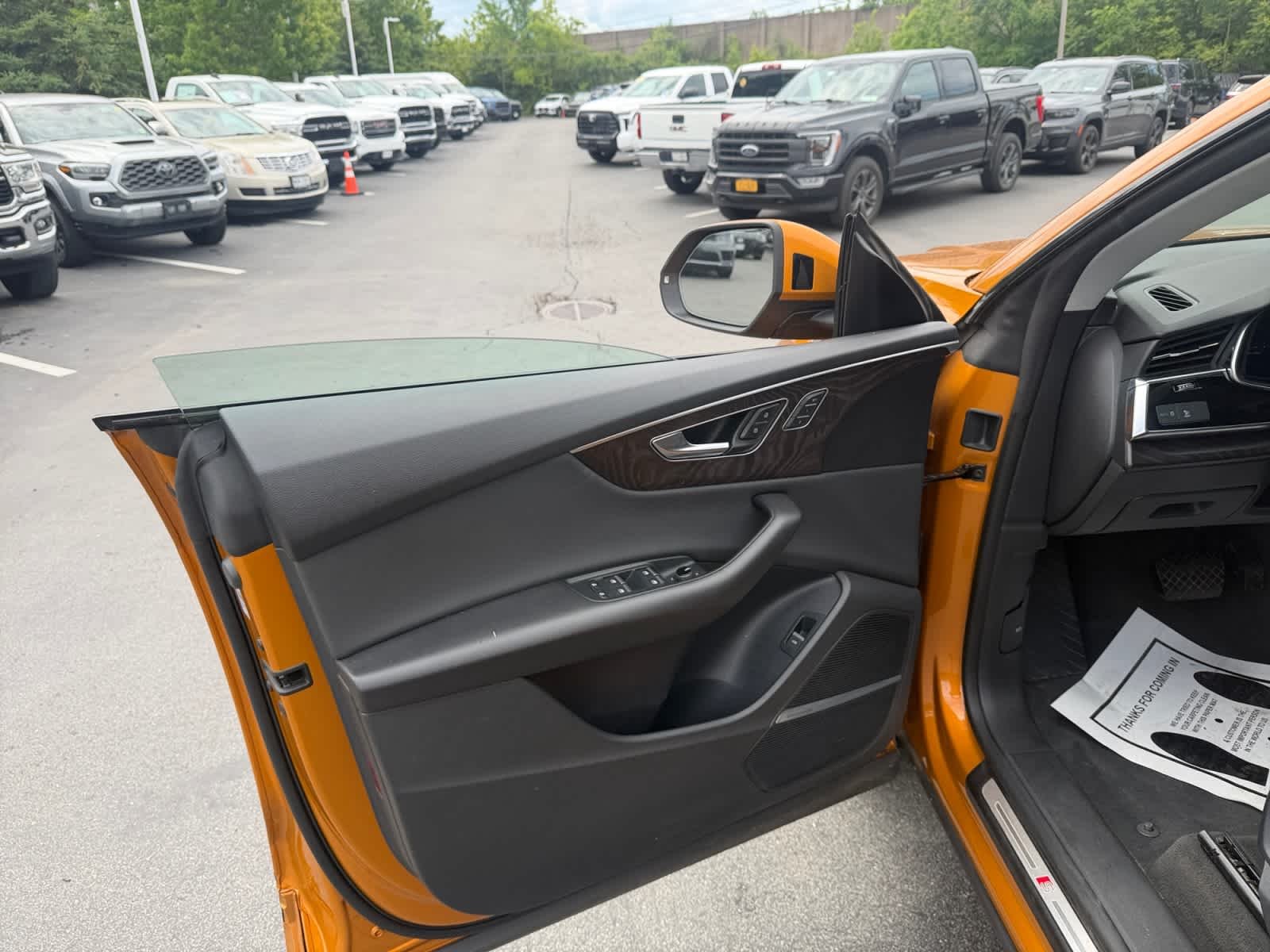 Used 2021 Dragon Orange Metallic Audi Premium Plus image 14