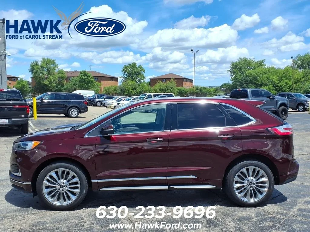 Used 2021 Burgundy Ford Titanium image 4