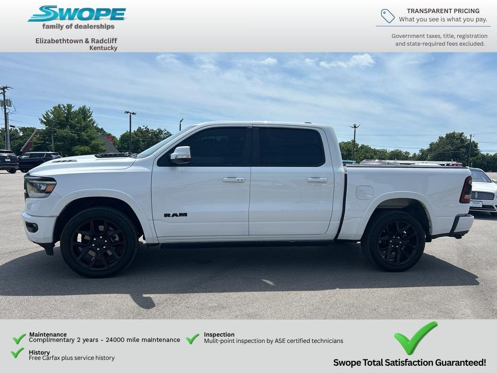 Used 2020 Bright White Clearcoat Ram Laramie image 4