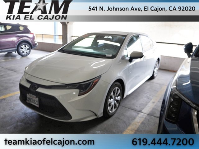 Used 2020 White Toyota LE image 1