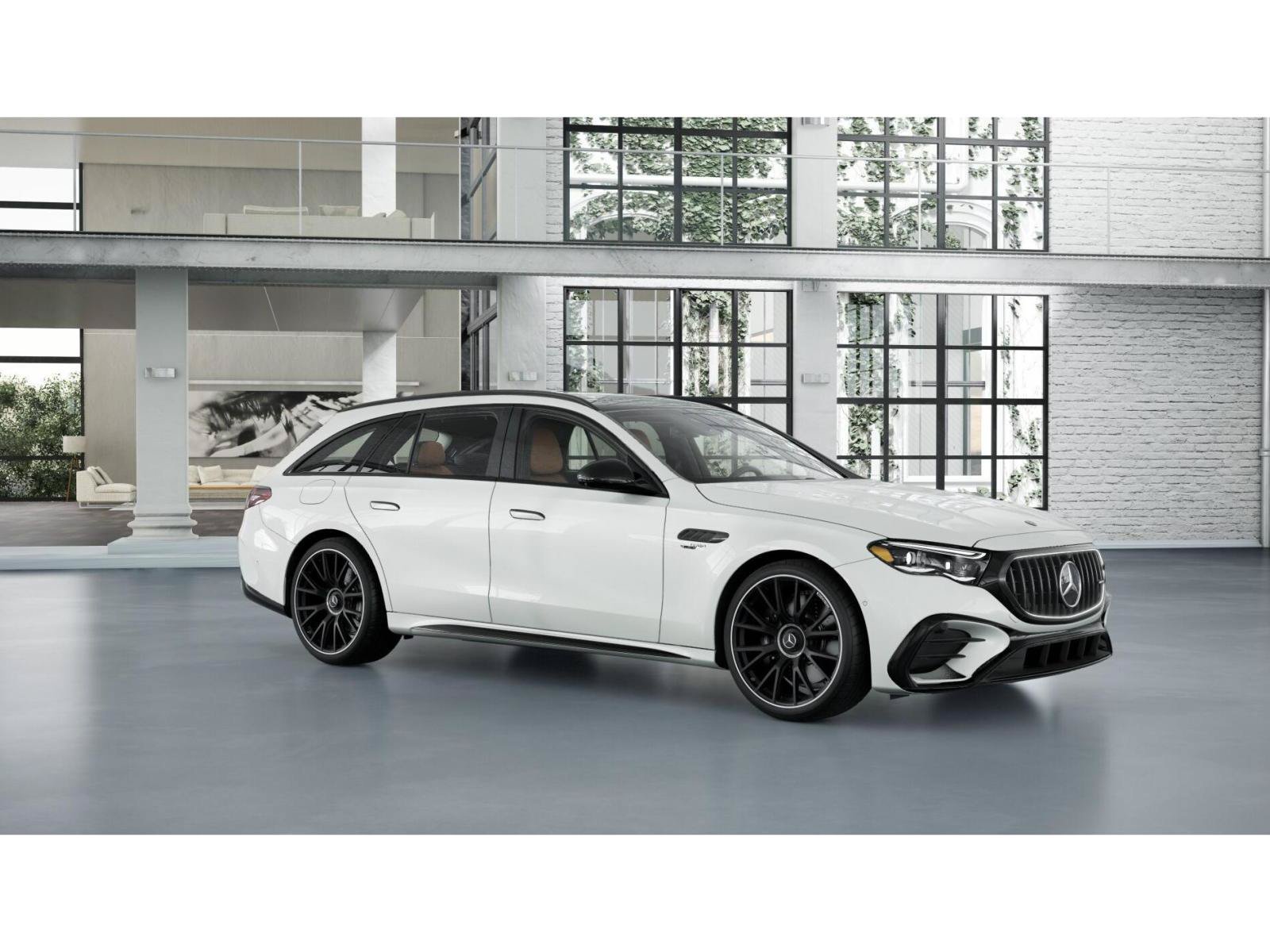 New 2027 MANUFAKTUR Moonlight White Metallic Mercedes-Benz AMG® E 53 Hybrid Wagon image 12