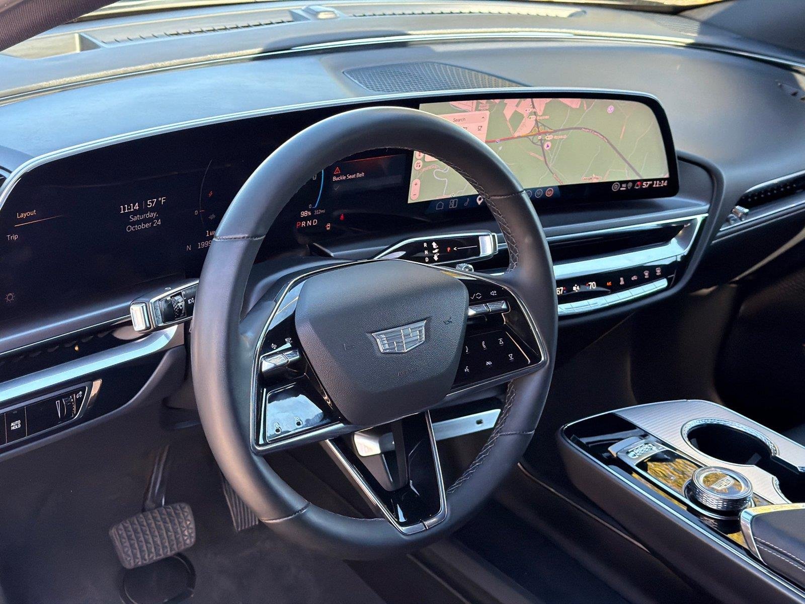 Used 2024 Stellar Black Metallic Cadillac Tech image 35