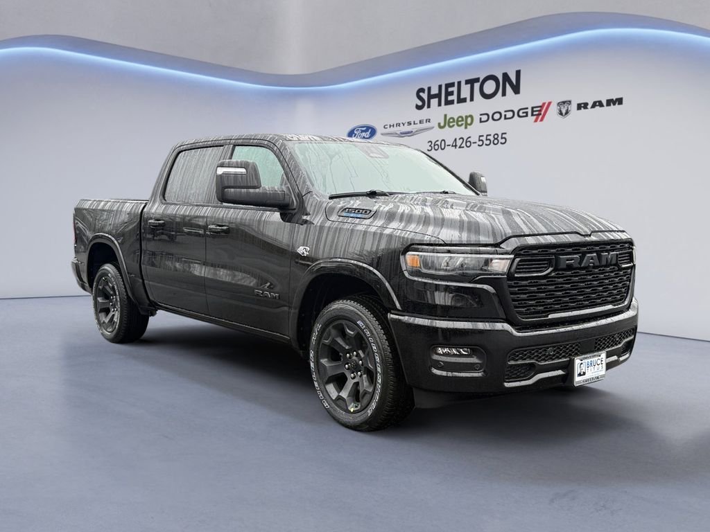 New 2026 Diamond Black Crystal Pearl-Coat Exterior Paint RAM Big Horn/Lone Star image 7