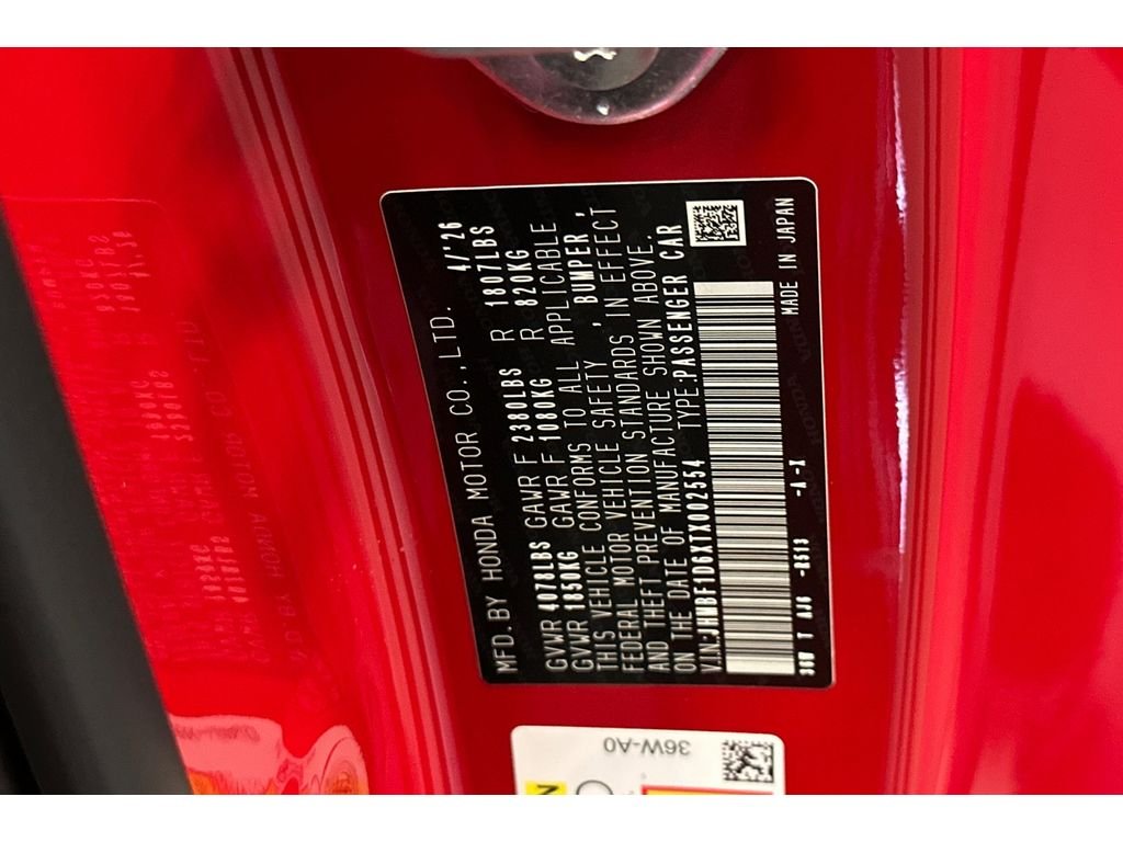 New 2026 Rallye Red Honda Hybrid image 31