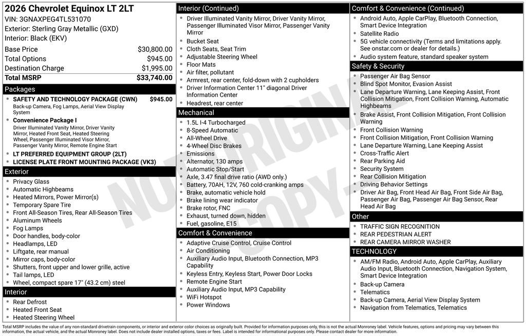 2026 Chevrolet Equinox LT - Photo 6