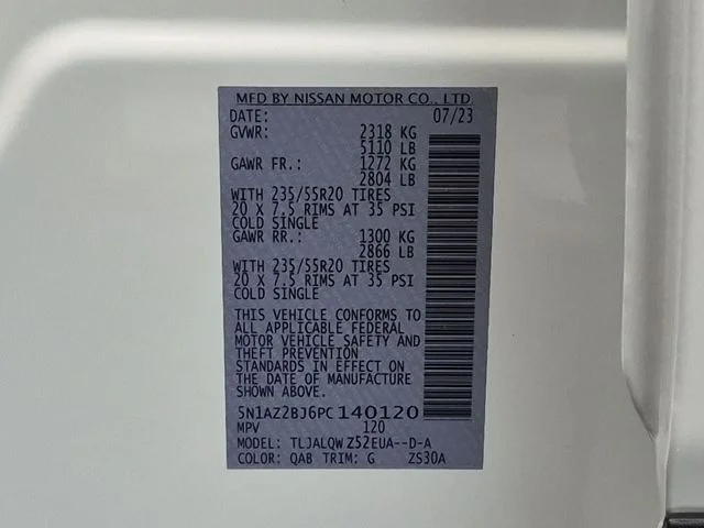 Used 2023 White Nissan SV image 26