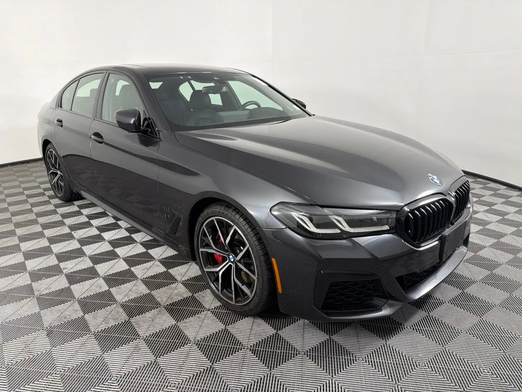 Certified Used 2023 Dark Graphite Metallic BMW 530i xDrive image 3
