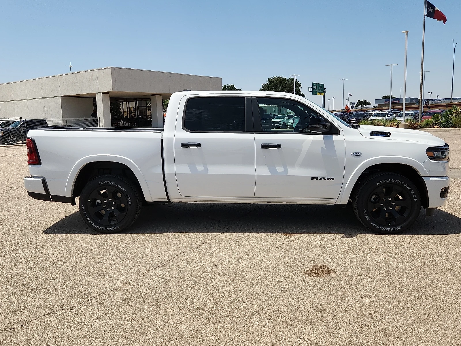 New 2026 Bright White Clear-Coat  Paint Ram LONE STAR CREW CAB 4X2 5