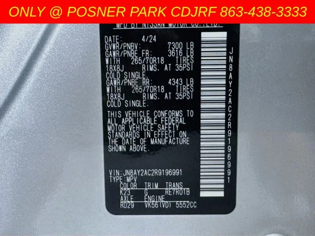 Used 2024 Silver Nissan SV image 32