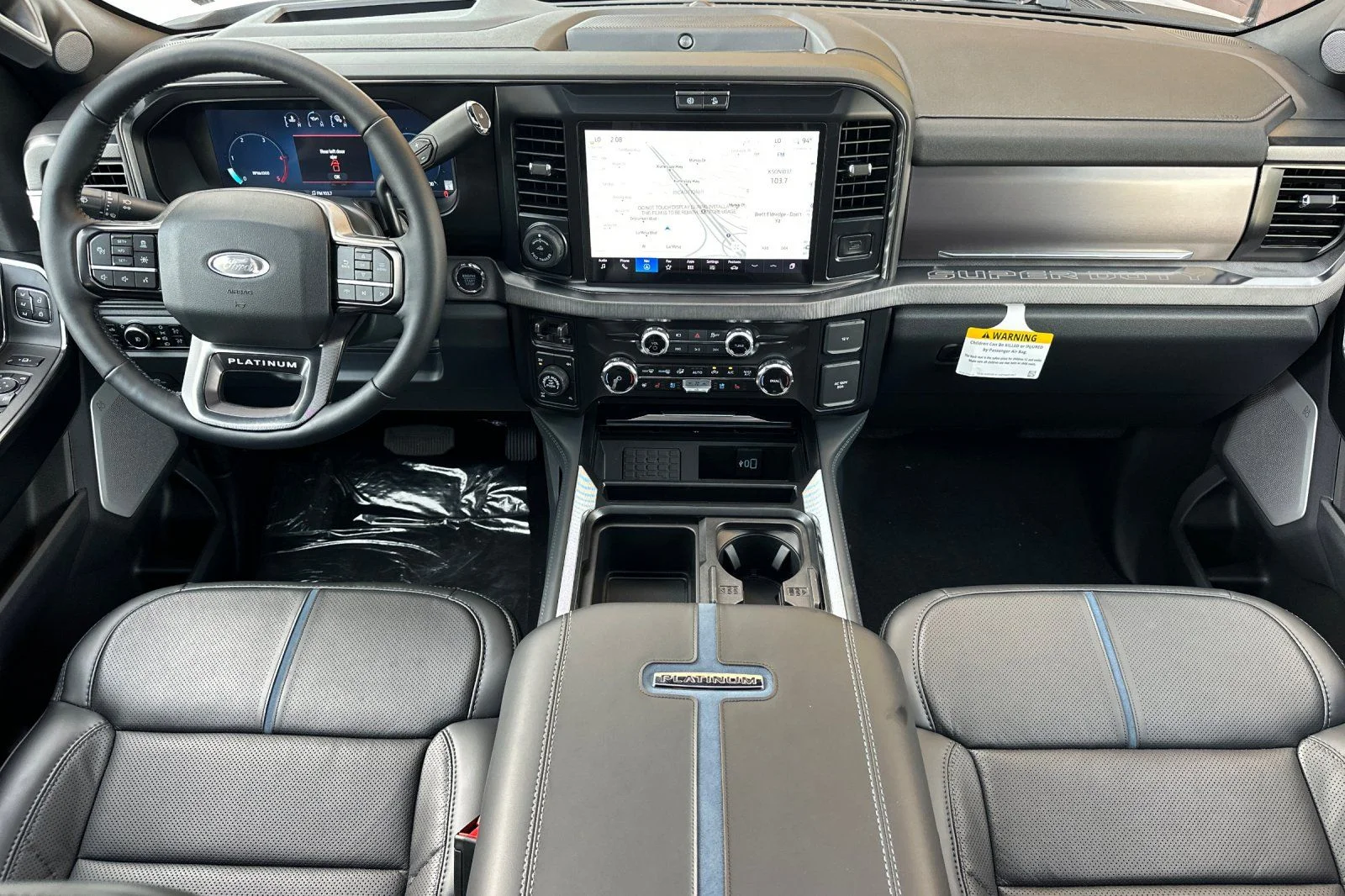 New 2026 Glacier Gray Metallic Tri-Coat Ford F-350® Platinum® image 12