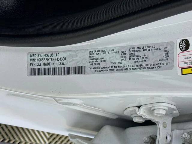 Used 2022 White Ram Limited image 32
