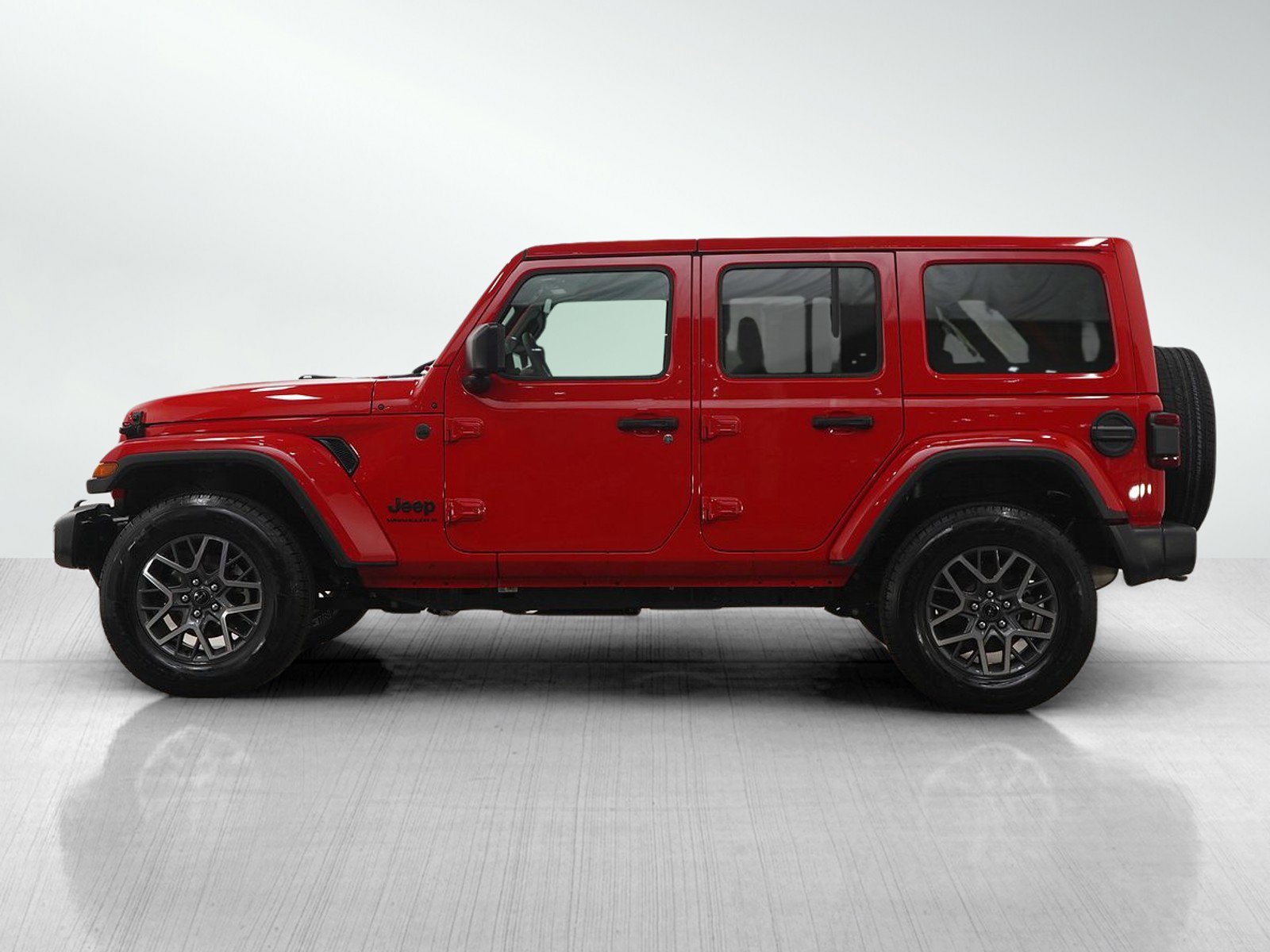 Used 2025 Jeep Wrangler 4-Door Sahara with VIN 1C4PJXEN0SW500619 for sale in Burnsville, Minnesota