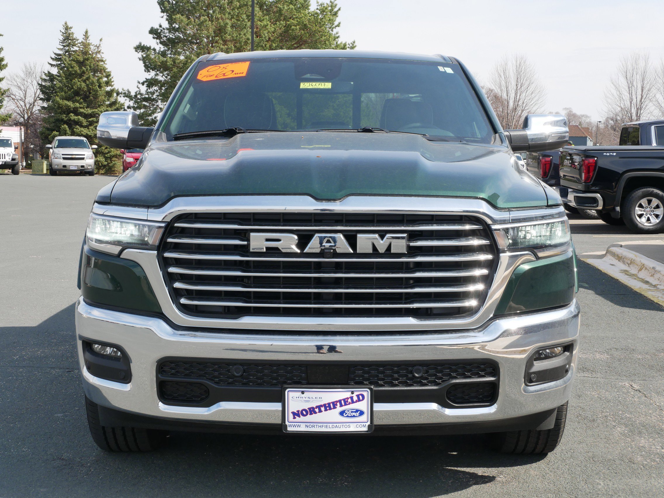 New 2026 Serrano-Green Metallic Exterior Paint RAM Laramie image 3