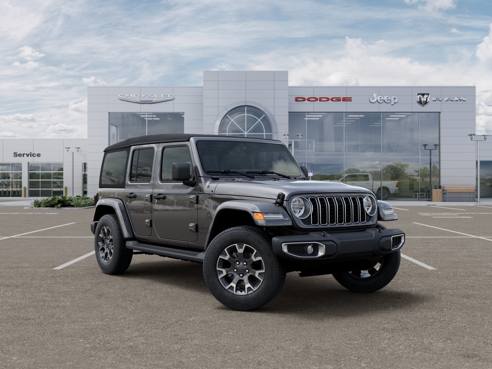New 2025 Granite Crystal Metallic Clear-Coat Exterior Paint Jeep Sahara image 28