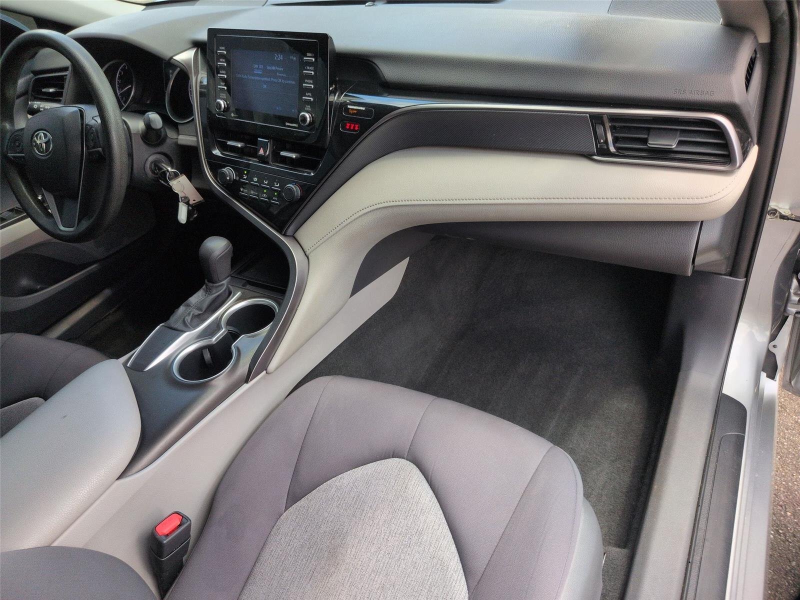 Used 2021 Celestial Silver Metallic Toyota LE image 37