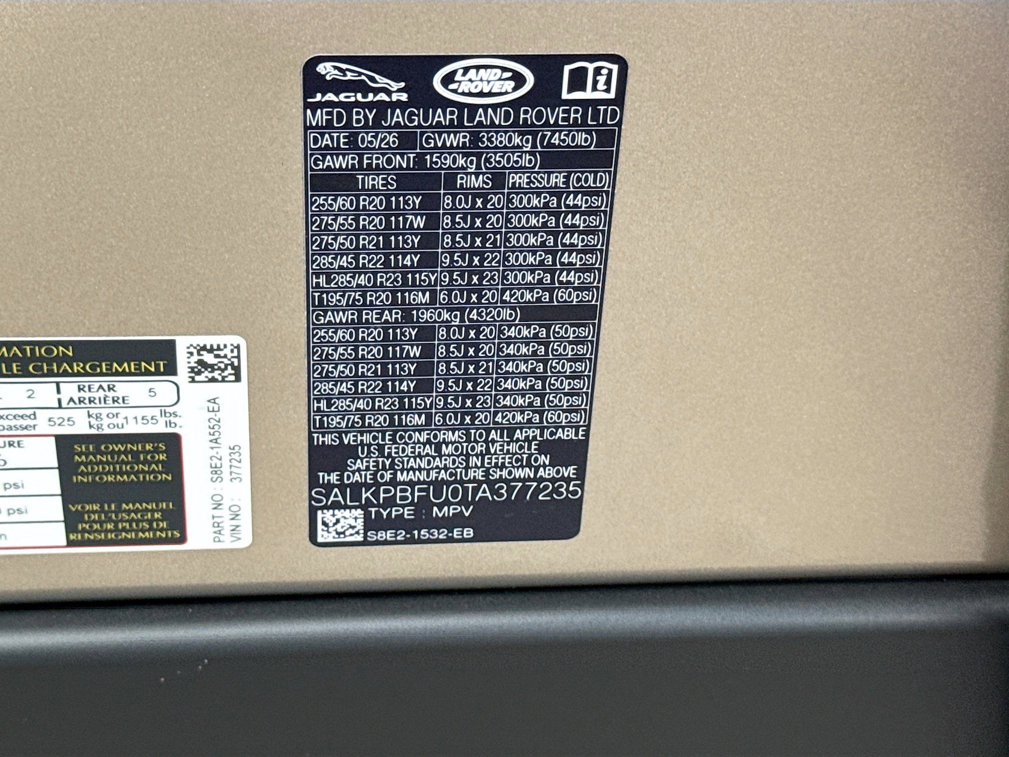 New 2026 Batumi Gold Land Rover SE image 43