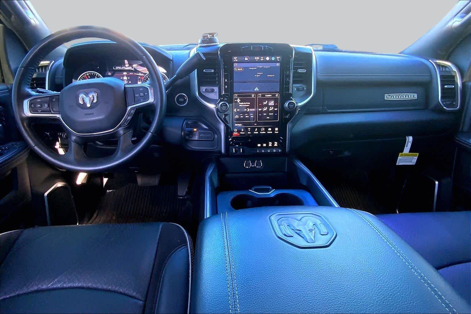 Used 2024 Diamond Black Crystal Pearlcoat Ram Laramie image 14