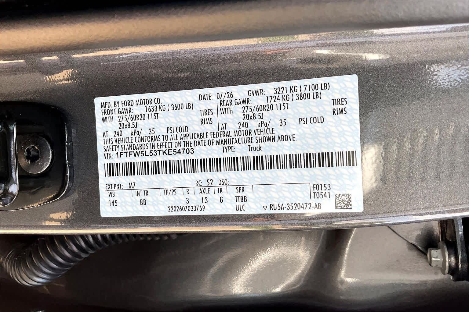 New 2026 Carbonized Gray Metallic Ford Lariat® image 20