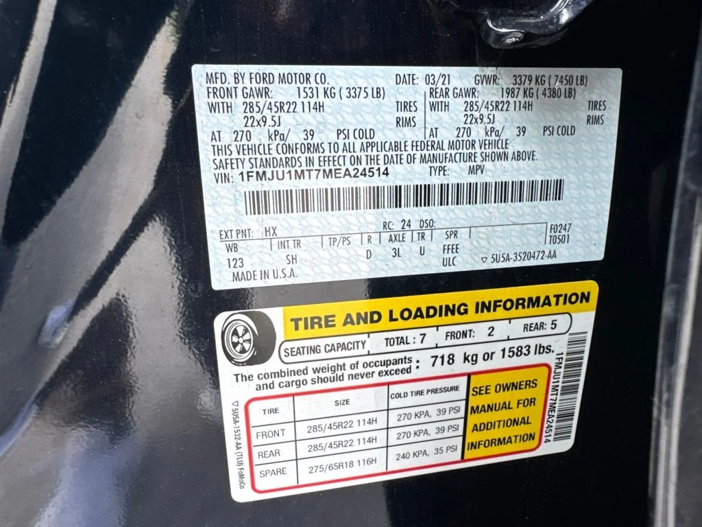 Used 2021 Blue Metallic Ford Platinum image 14