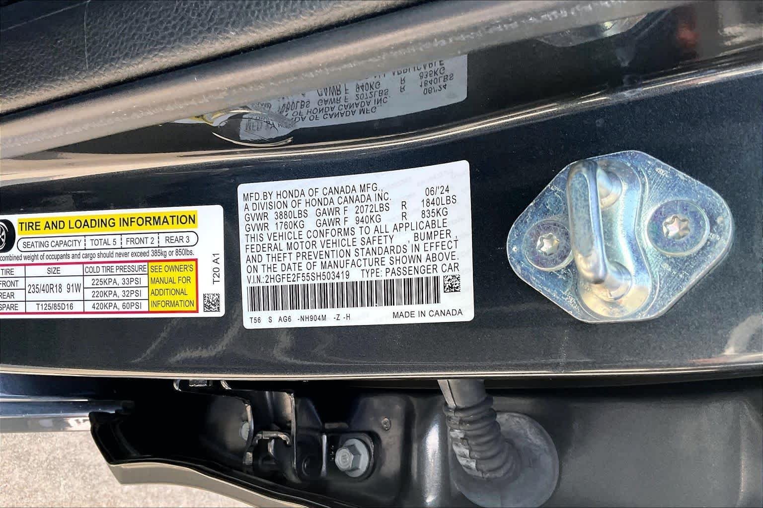Used 2025 Meteorite Gray Metallic Honda Sport image 36
