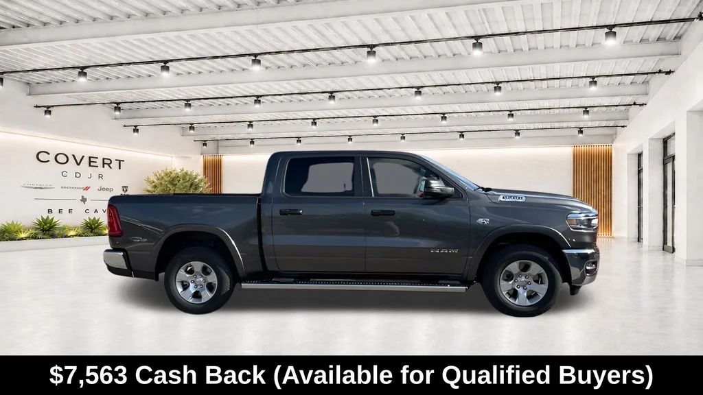New 2026 Granite Crystal Metallic Clear-Coat Exterior Paint RAM Big Horn/Lone Star image 11
