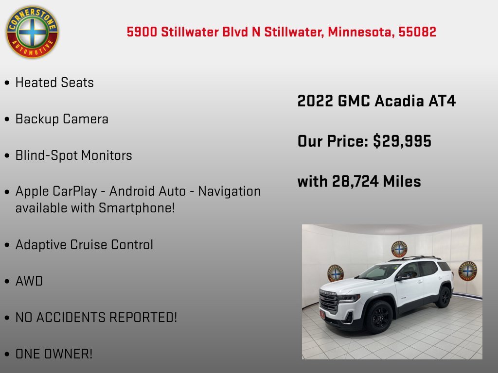 Used 2022 Summit White GMC AT4 image 15