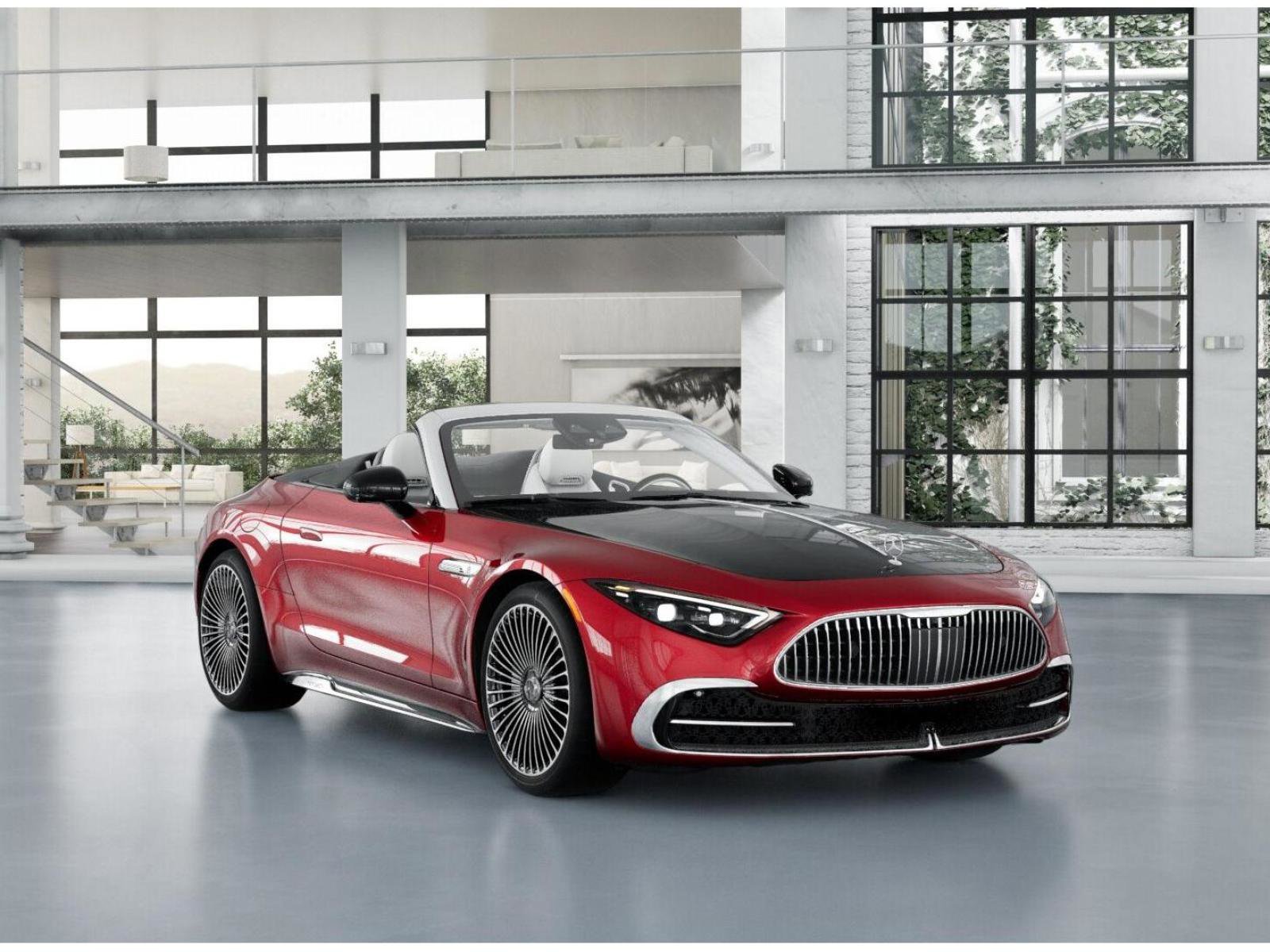 New 2026 MANUFAKTUR garnet red metallic (Red Ambiance) Mercedes-Benz Maybach SL 680 Monogram Series image 10