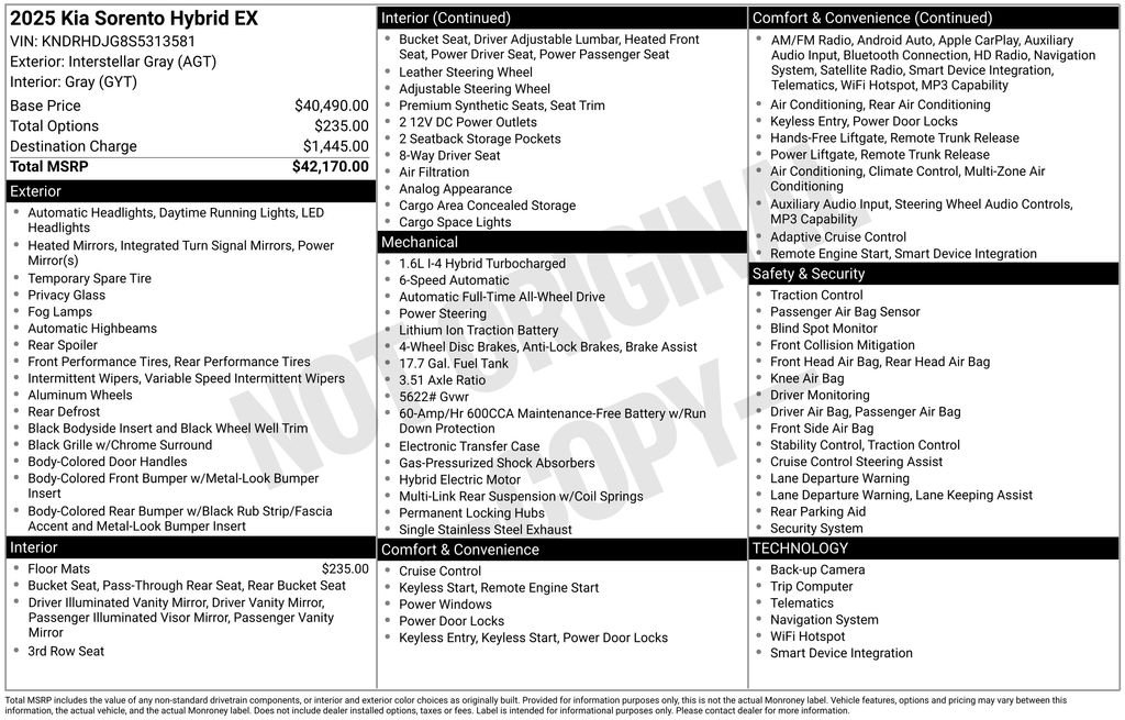 Used 2025 Gray Kia EX image 32