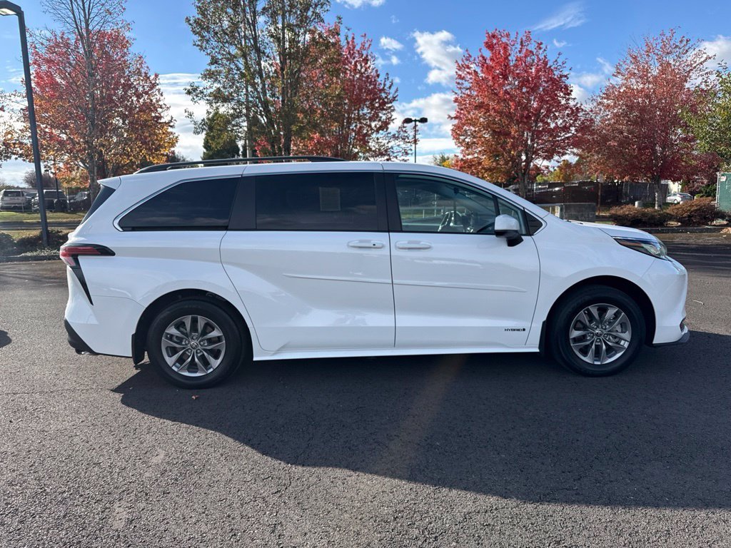 Used 2021 Super White Toyota LE image 8