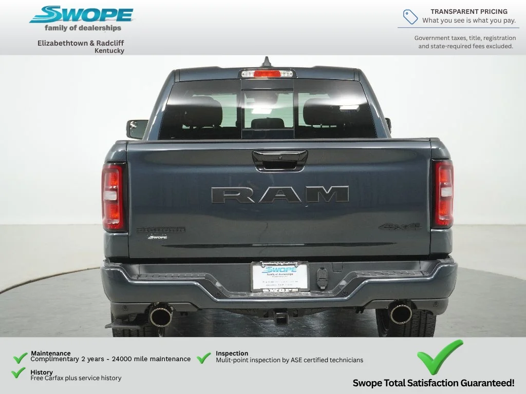 New 2026 Forged Blue Metallic Exterior Paint RAM Big Horn image 4