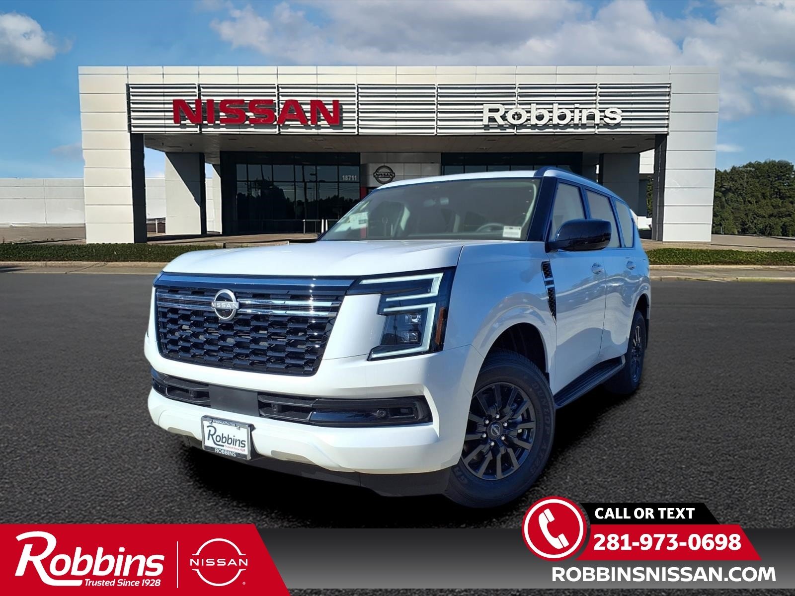 2026 Nissan Armada SV White at Robbins Nissan
