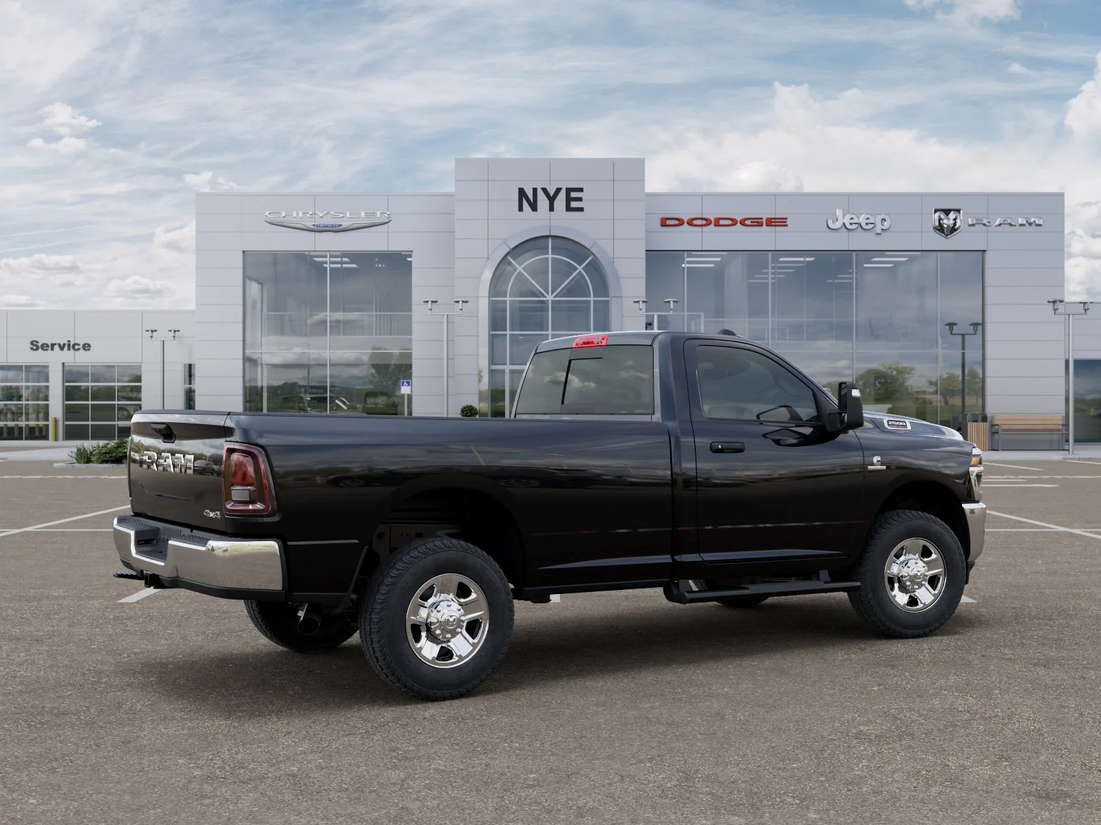 New 2026 Diamond Black Crystal Pearl-Coat Exterior Paint RAM Tradesman image 30