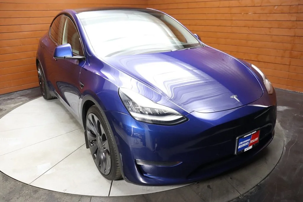 Used 2023 Deep Blue Metallic Tesla Performance image 17