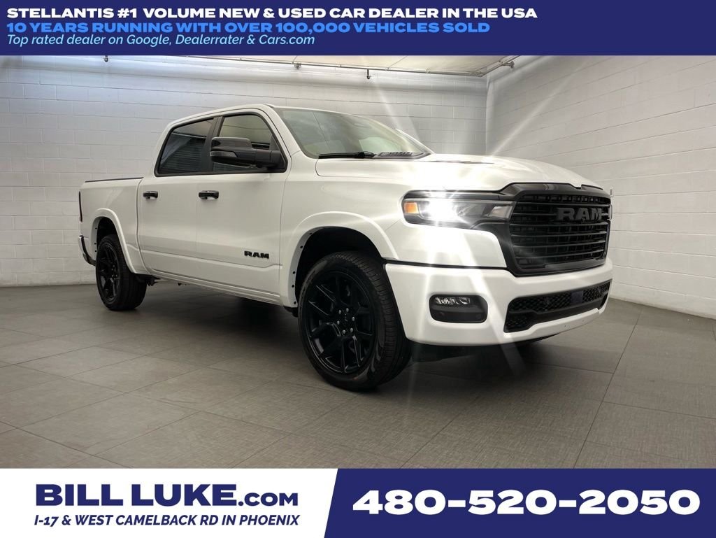 New 2026 Bright White Clear-Coat Exterior Paint RAM Laramie image 1