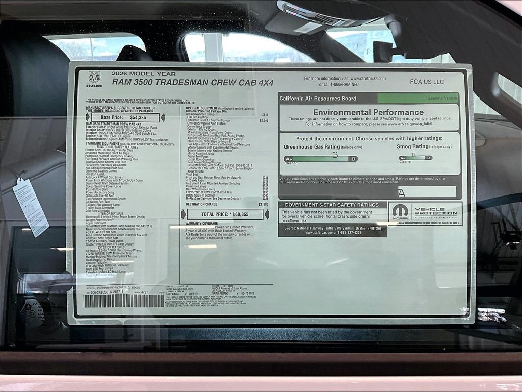 New 2026 Bright White Clearcoat Ram Tradesman image 16