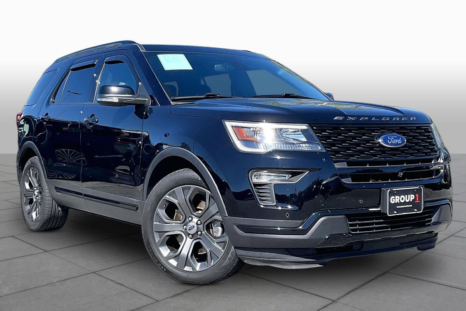 Used 2018 Shadow Black Ford Sport image 2